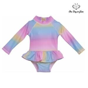 FlapHappy Ruffle Rash Guard One Piece Size 24M